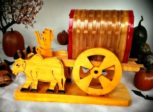 Interior decoration Bullock cart showpiece 